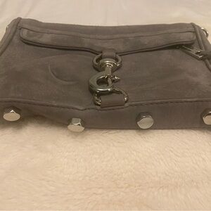 Rebecca Minkoff Mini MAC Crossbody grey with silver hardware